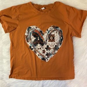 T-shirt, worn, new without tags. Washed once.